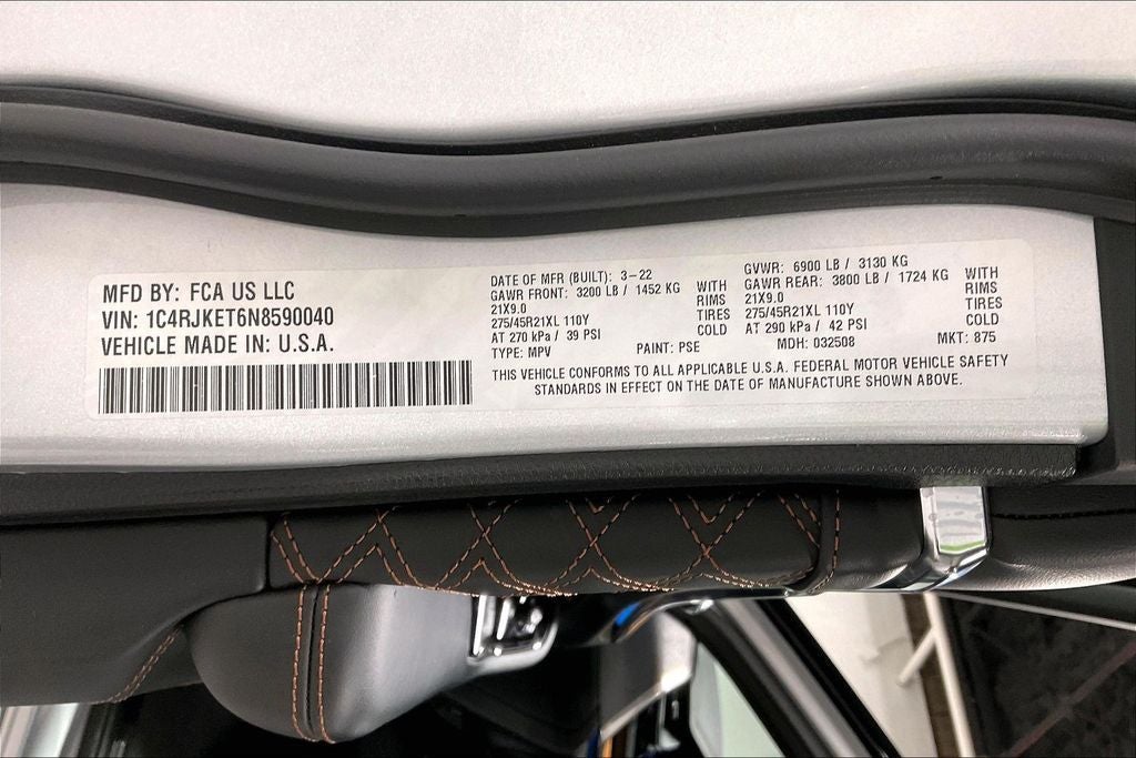 2022 Jeep Grand Cherokee L Summit