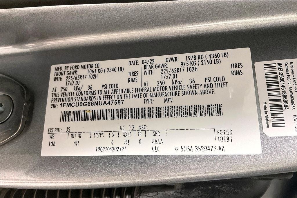 2022 Ford Escape SE