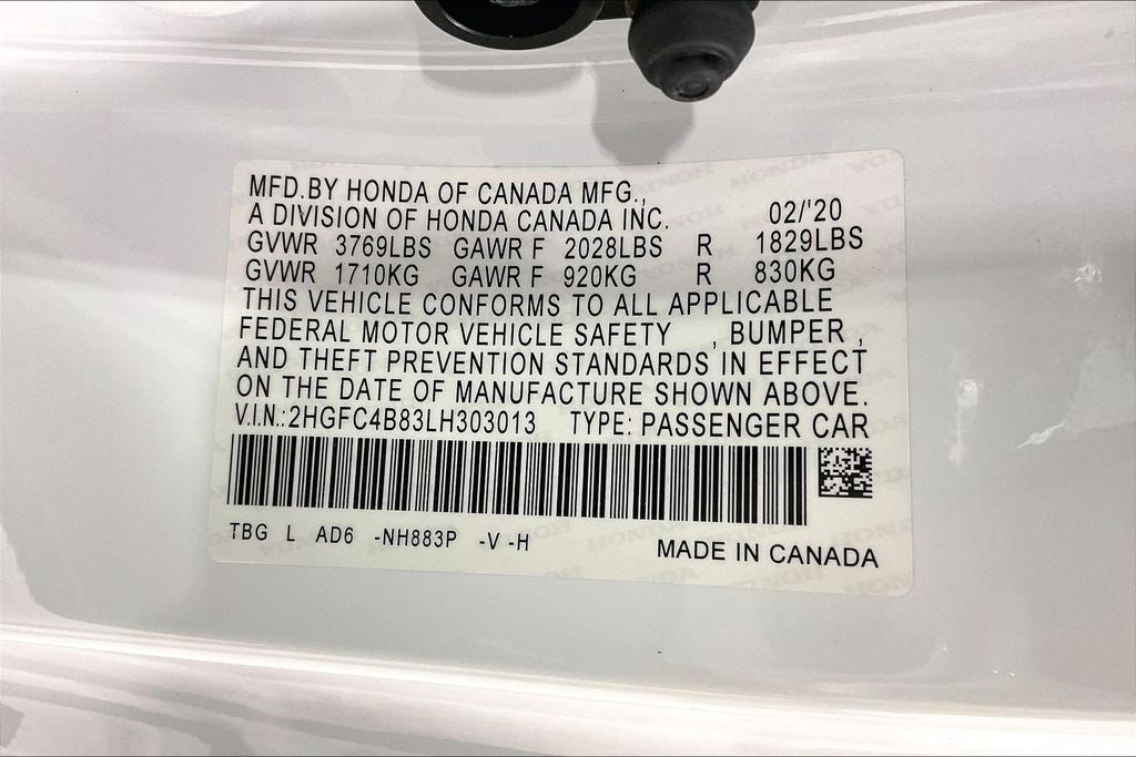 2020 Honda Civic Sport