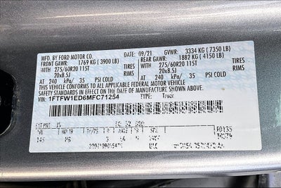 2021 Ford F-150 Lariat