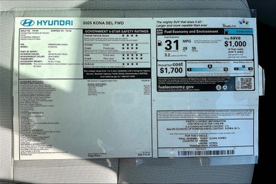 2025 Hyundai Kona SEL