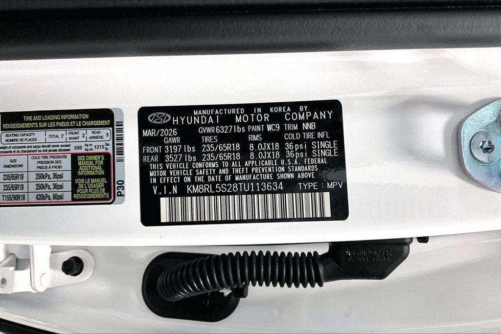 2026 Hyundai Palisade SEL 7 Passenger