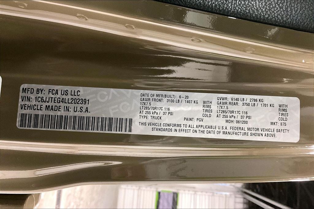 2020 Jeep Gladiator Mojave 4x4