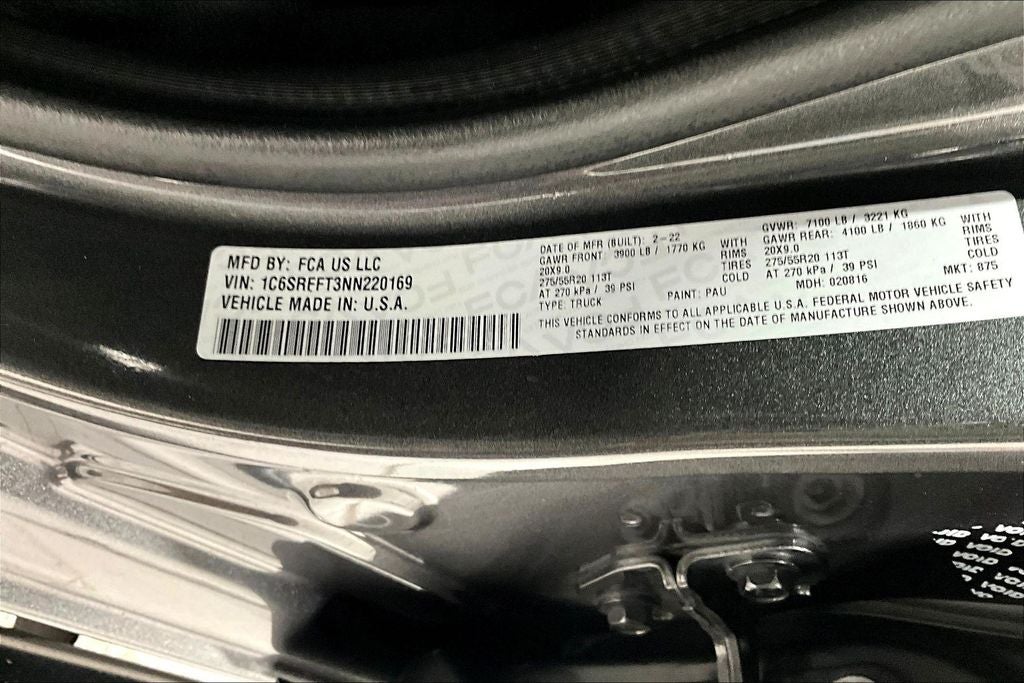 2022 RAM 1500 Big Horn Crew Cab 4x4 5'7' Box