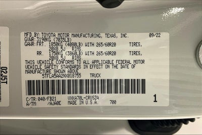 2022 Toyota Tundra SR5