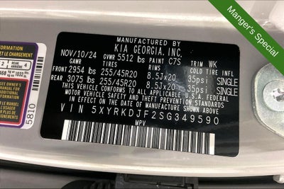 2025 Kia Sorento X-Line SX