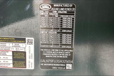 2025 Land Rover Range Rover P400 SE