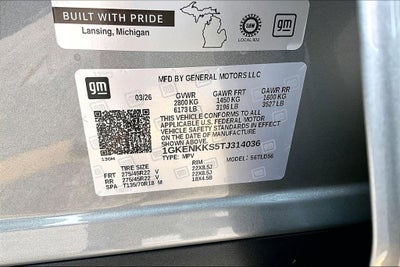2026 GMC Acadia Elevation