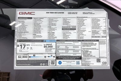 2026 GMC Yukon Elevation