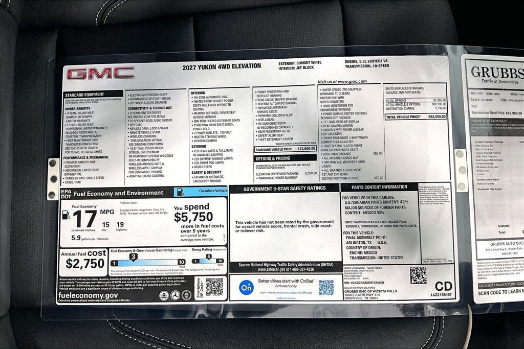 2027 GMC Yukon Elevation