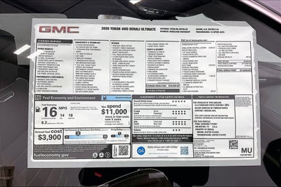 2026 GMC Yukon Denali Ultimate