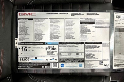 2026 GMC Yukon AT4 Ultimate