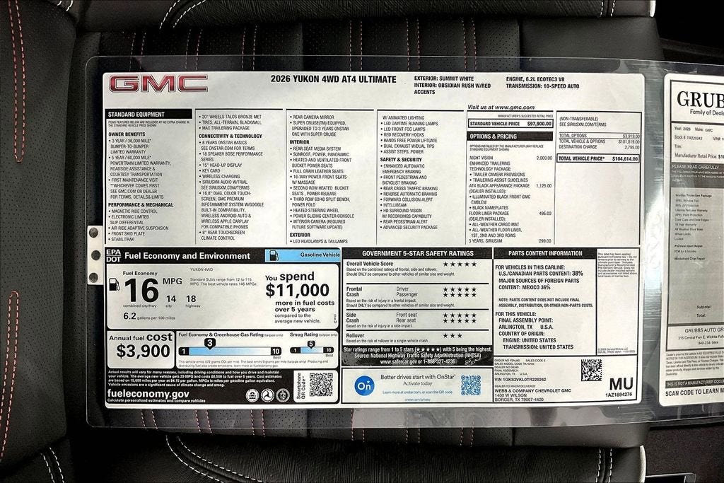 2026 GMC Yukon AT4 Ultimate