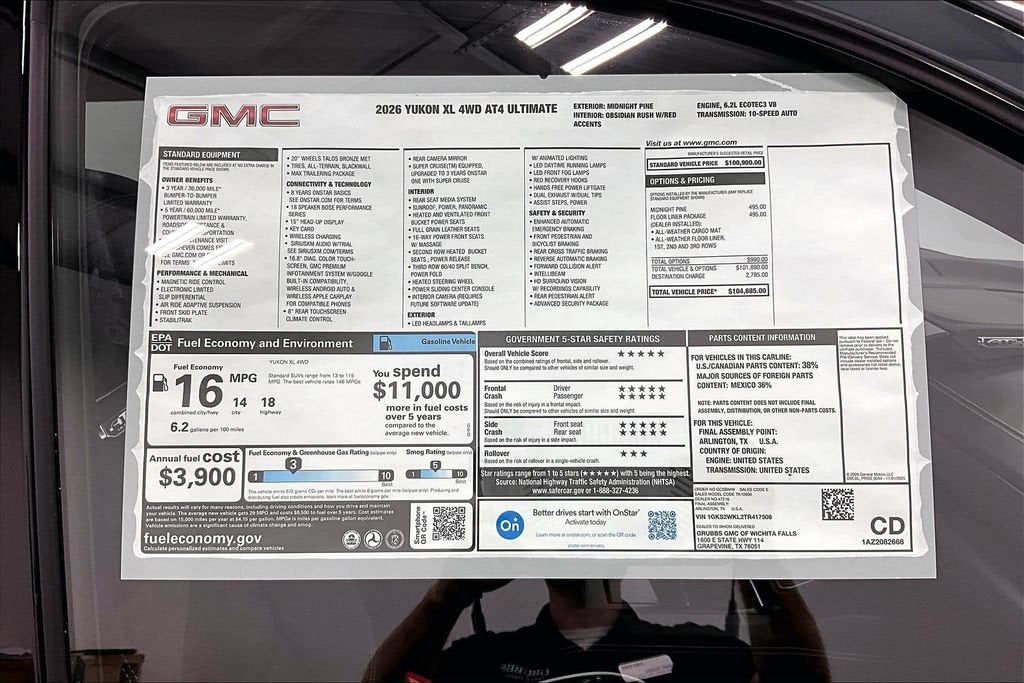2026 GMC Yukon XL AT4 Ultimate