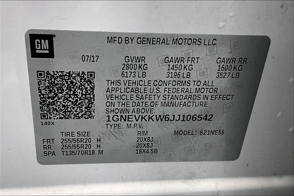 2018 Chevrolet Traverse High Country