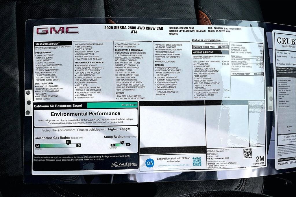 2026 GMC Sierra 2500 HD AT4