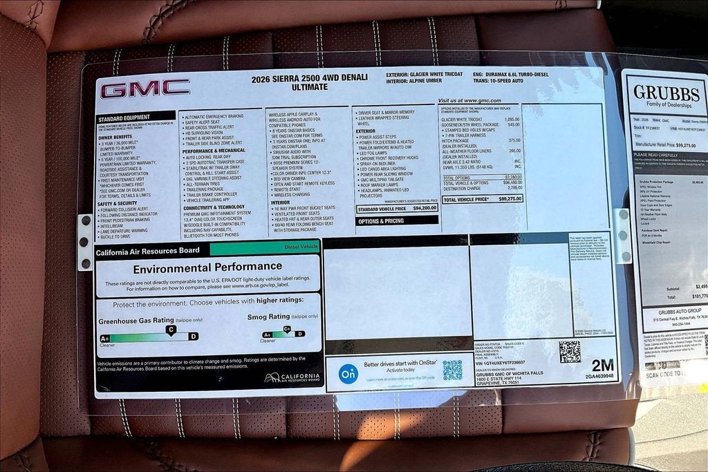 2026 GMC Sierra 2500 HD Denali Ultimate