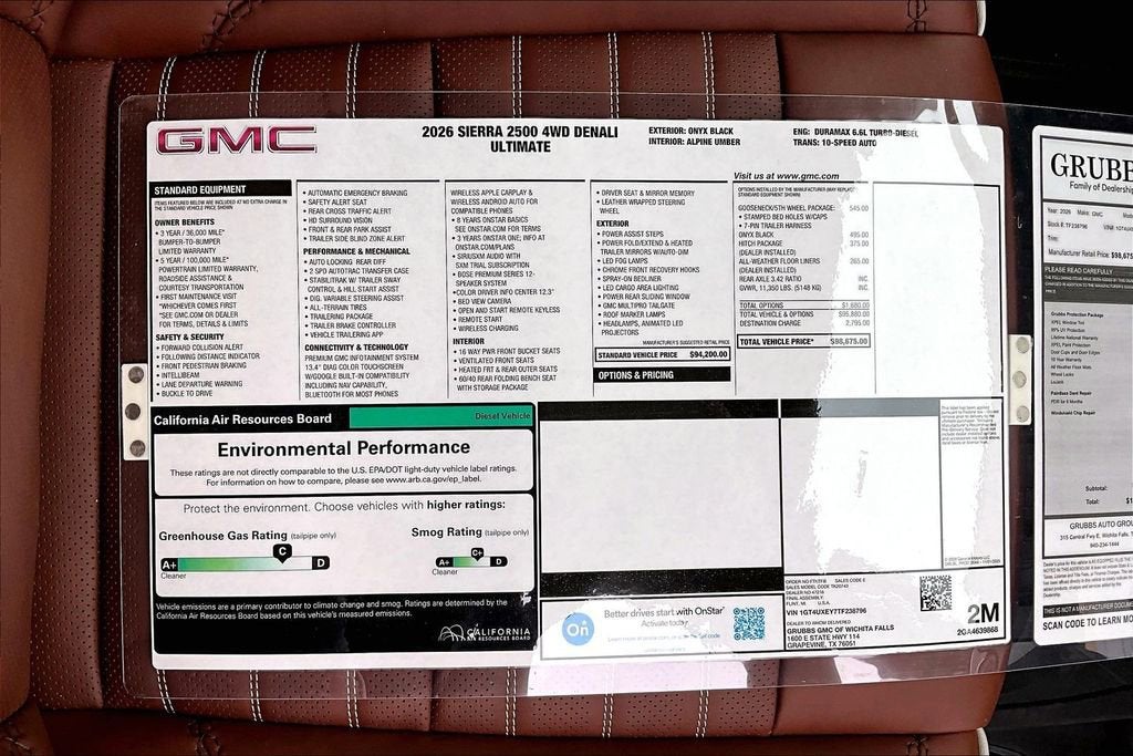 2026 GMC Sierra 2500 HD Denali Ultimate