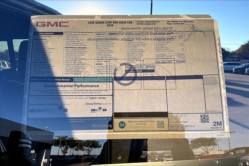 2026 GMC Sierra 2500 HD AT4X