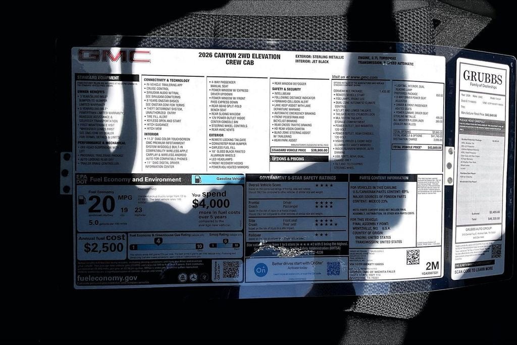 2026 GMC Canyon Elevation