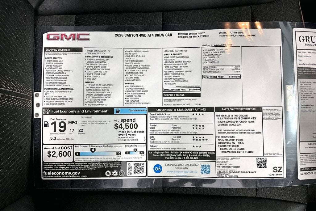 2026 GMC Canyon AT4
