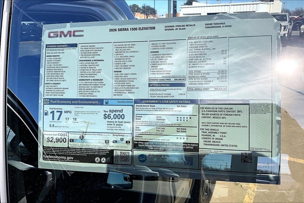 2026 GMC Sierra 1500 Elevation