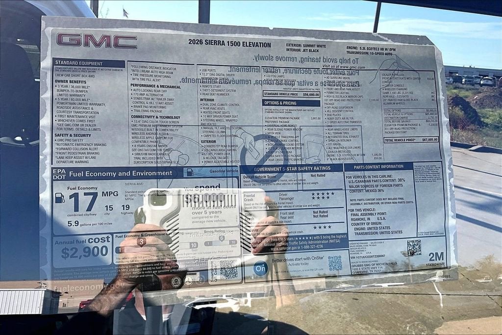 2026 GMC Sierra 1500 Elevation