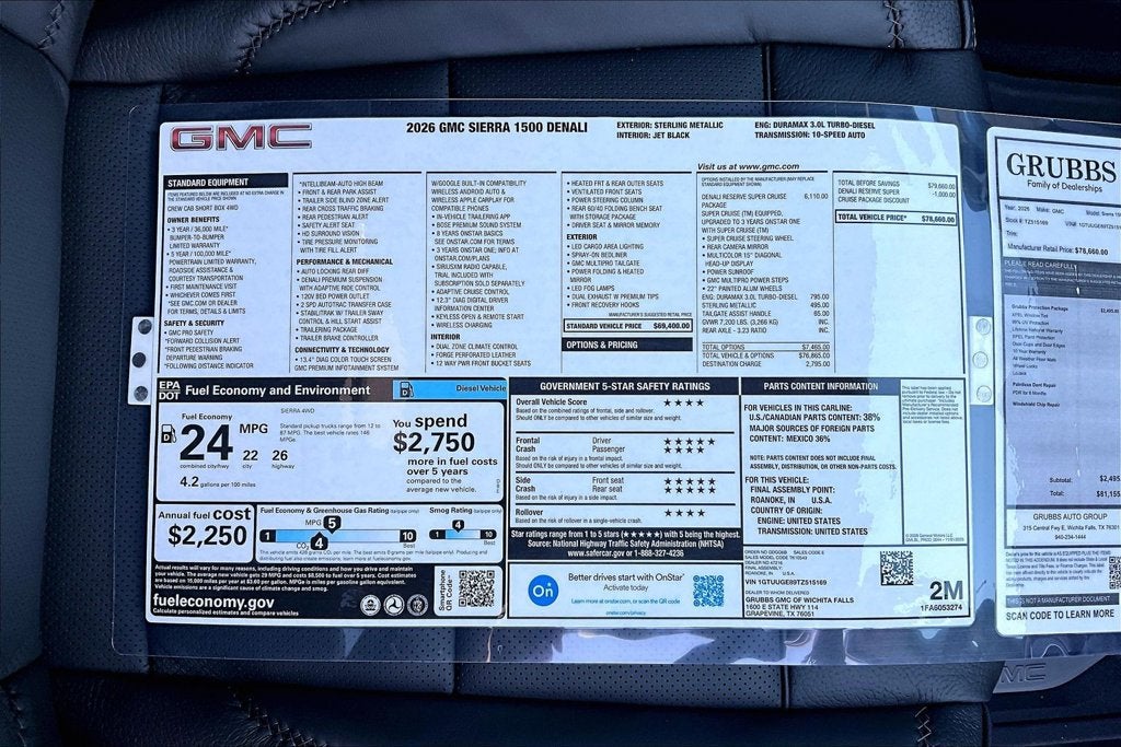2026 GMC Sierra 1500 Denali