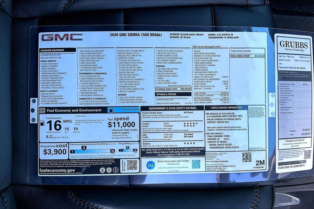 2026 GMC Sierra 1500 Denali