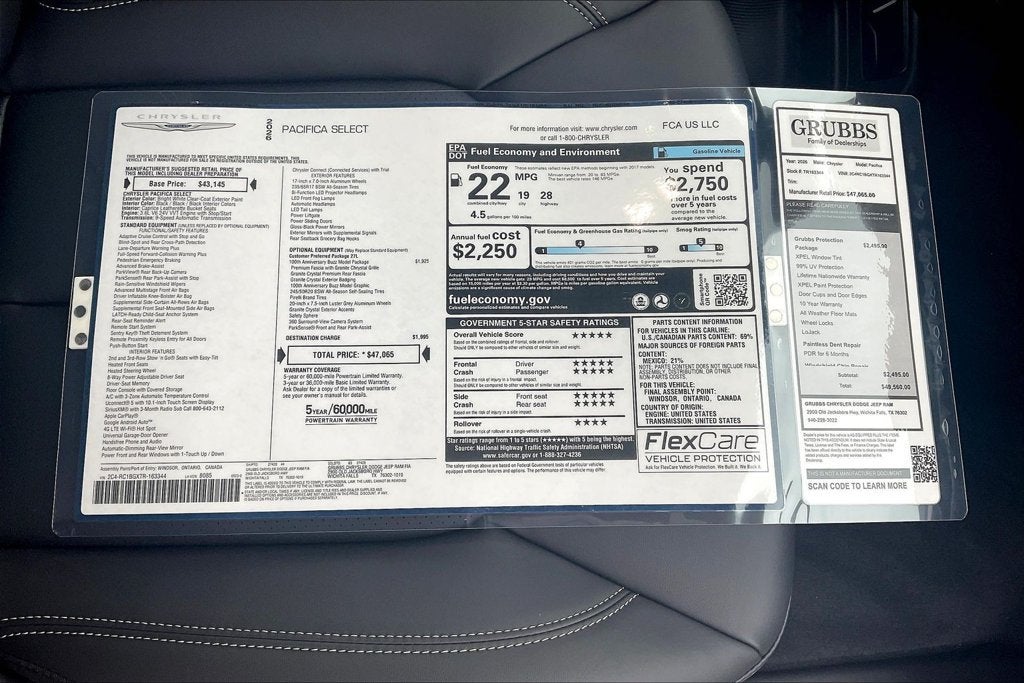 2026 Chrysler Pacifica Select
