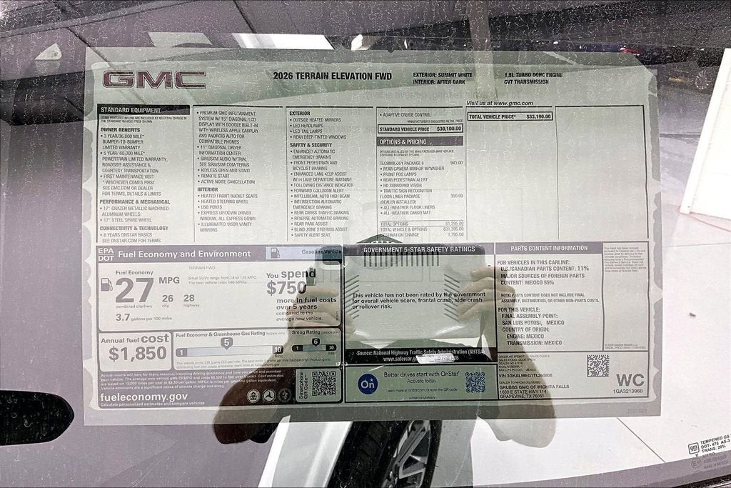 2026 GMC Terrain Elevation