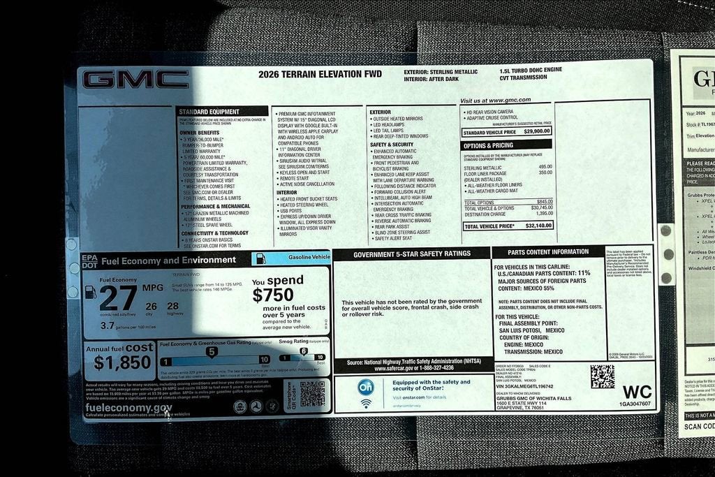 2026 GMC Terrain Elevation