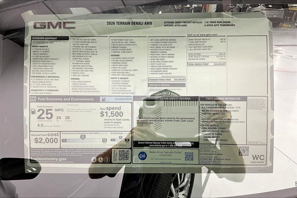 2026 GMC Terrain Denali