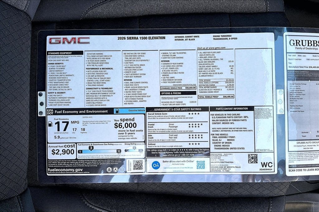2026 GMC Sierra 1500 Elevation