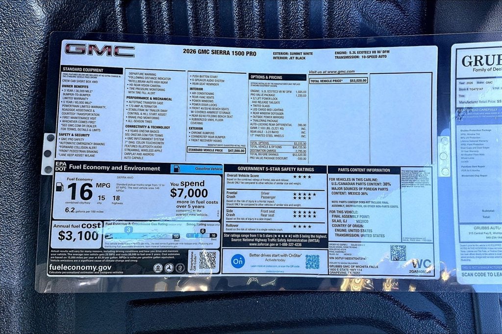 2026 GMC Sierra 1500 Pro