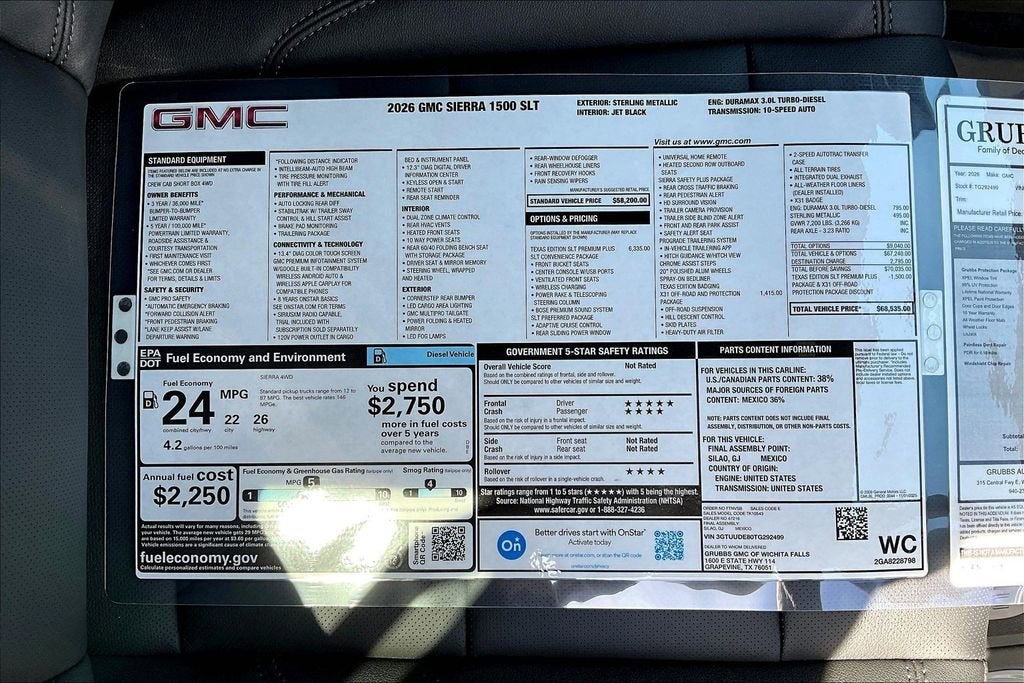 2026 GMC Sierra 1500 SLT