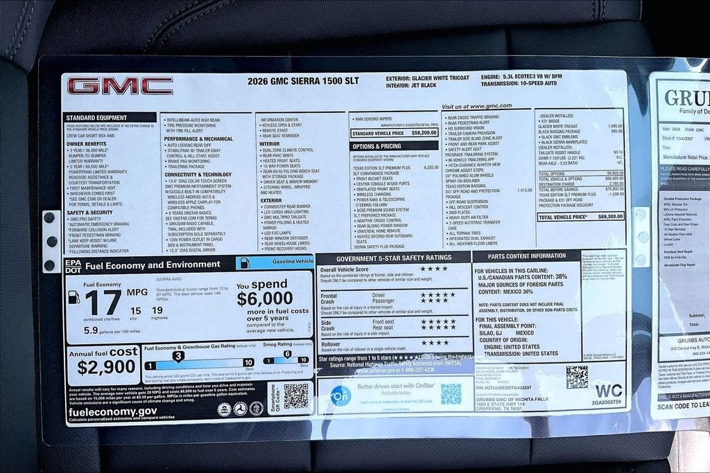 2026 GMC Sierra 1500 SLT