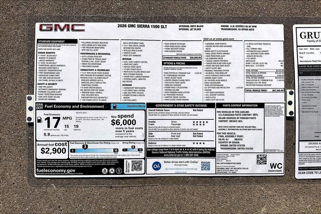 2026 GMC Sierra 1500 SLT