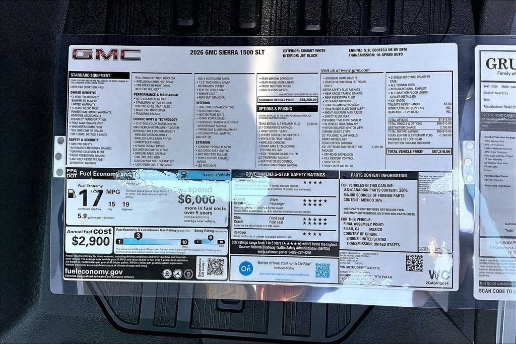 2026 GMC Sierra 1500 SLT
