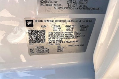 2026 GMC Sierra 1500 AT4X