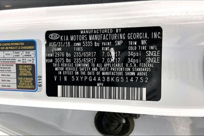 2019 Kia Sorento 2.4L LX